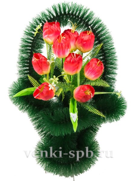 Ажурная с тюльпанами - Фото 1 | Компания «Венок»